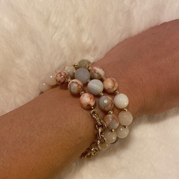 540. NEW Designer Rhodonite Necklace - Picture 2 of 5